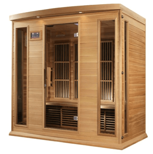 Golden Designs Maxxus "Chaumont Edition" 4 - Person Near Zero EMF FAR Infrared Sauna with Canadian Red Cedar - Sauna Heater Supply