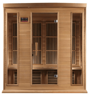 Golden Designs Maxxus "Chaumont Edition" 4 - Person Near Zero EMF FAR Infrared Sauna with Canadian Red Cedar - Sauna Heater Supply