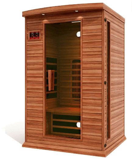 Golden Designs Maxxus "Cholet Edition" 2 - Person Full Spectrum Near Zero EMF FAR Infrared Sauna with Canadian Red Cedar - Sauna Heater Supply