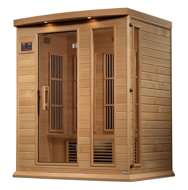 Golden Designs Maxxus Near Zero EMF FAR Infrared Sauna with Canadian Hemlock - Sauna Heater Supply