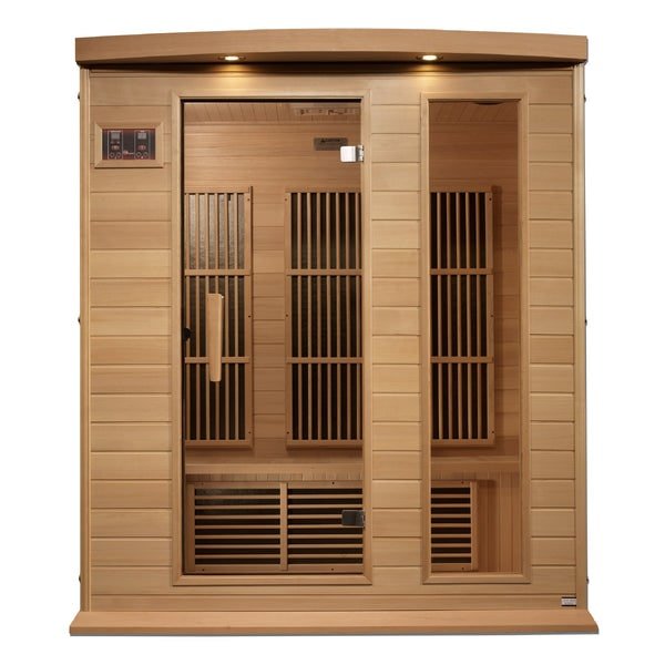 Golden Designs Maxxus Near Zero EMF FAR Infrared Sauna with Canadian Hemlock - Sauna Heater Supply