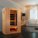 Golden Designs Maxxus "Serenity" Dual Tech 2 - Person Low EMF FAR Infrared Sauna with Canadian Hemlock - Sauna Heater Supply