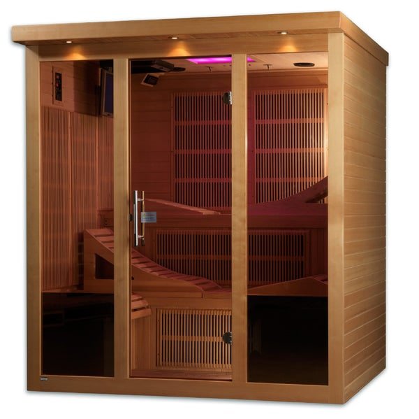 Golden Designs "Monaco" 6 - Person Near Zero EMF FAR Infrared Sauna - Sauna Heater Supply