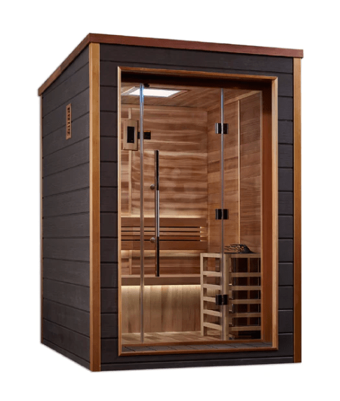 Golden Designs "Narvik" 2 Person Outdoor - Indoor Traditional Steam Sauna - Sauna Heater Supply