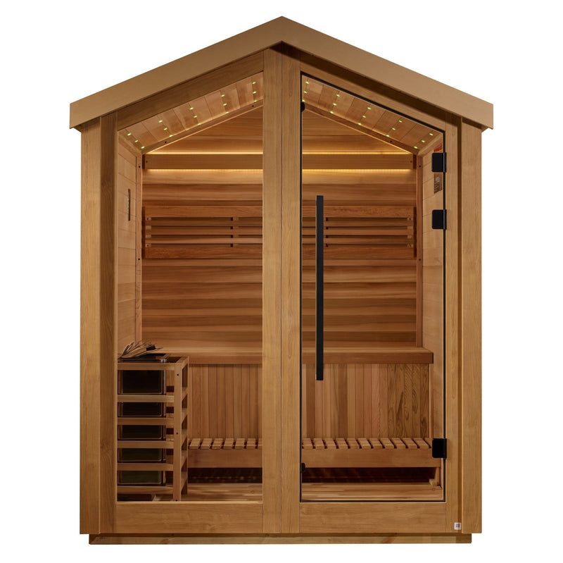 Golden Designs "Savonlinna" 3 - Person Outdoor Traditional Sauna - Sauna Heater Supply