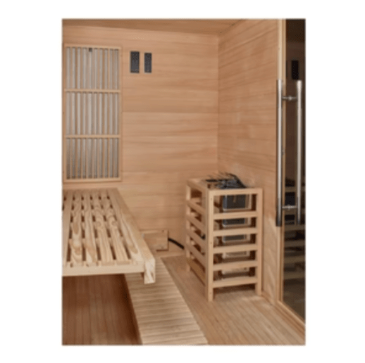 Golden Designs "Soria" 3 - Person Full Spectrum Indoor Hybrid Sauna with Harvia Stove - Sauna Heater Supply