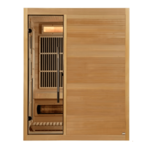 Golden Designs "Soria" 3 - Person Full Spectrum Indoor Hybrid Sauna with Harvia Stove - Sauna Heater Supply