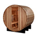 Golden Designs St. Moritz 2 - Person Outdoor Barrel Steam Sauna in Pacific Cedar Wood - Sauna Heater Supply