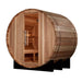 Golden Designs St. Moritz 2 - Person Outdoor Barrel Steam Sauna in Pacific Cedar Wood - Sauna Heater Supply