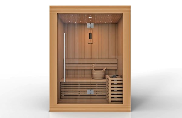 Golden Designs "Sundsvall Edition" 2 - Person Traditional Steam Sauna - Sauna Heater Supply