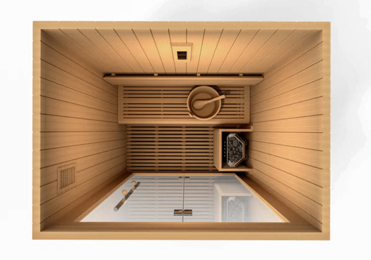 Golden Designs "Sundsvall Edition" 2 - Person Traditional Steam Sauna - Sauna Heater Supply