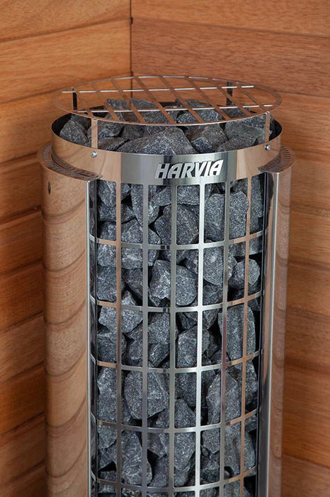 Harvia Cilindro Half Series 8kW Stainless Steel Sauna Heater at 240V 1PH - Sauna Heater Supply