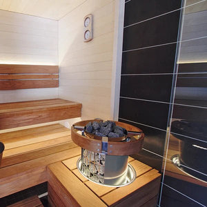 Harvia Cilindro Half Series 8kW Stainless Steel Sauna Heater at 240V 1PH
