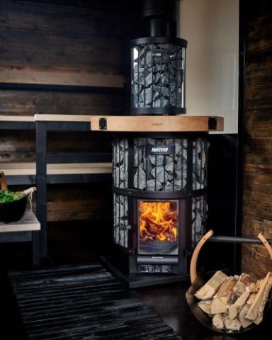 Harvia GreenFlame Series 15.9kW Wood Sauna Stove - Sauna Heater Supply