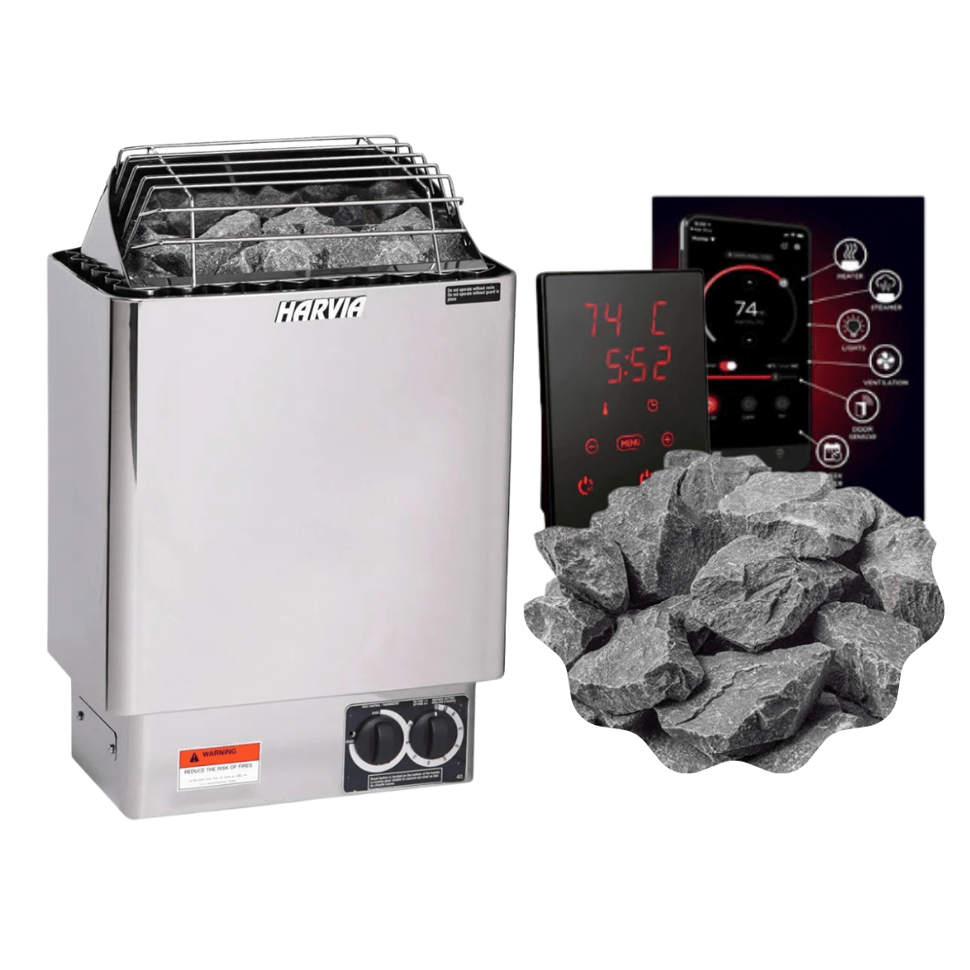 Harvia KIP60W 6kW Electric Sauna Heater Package