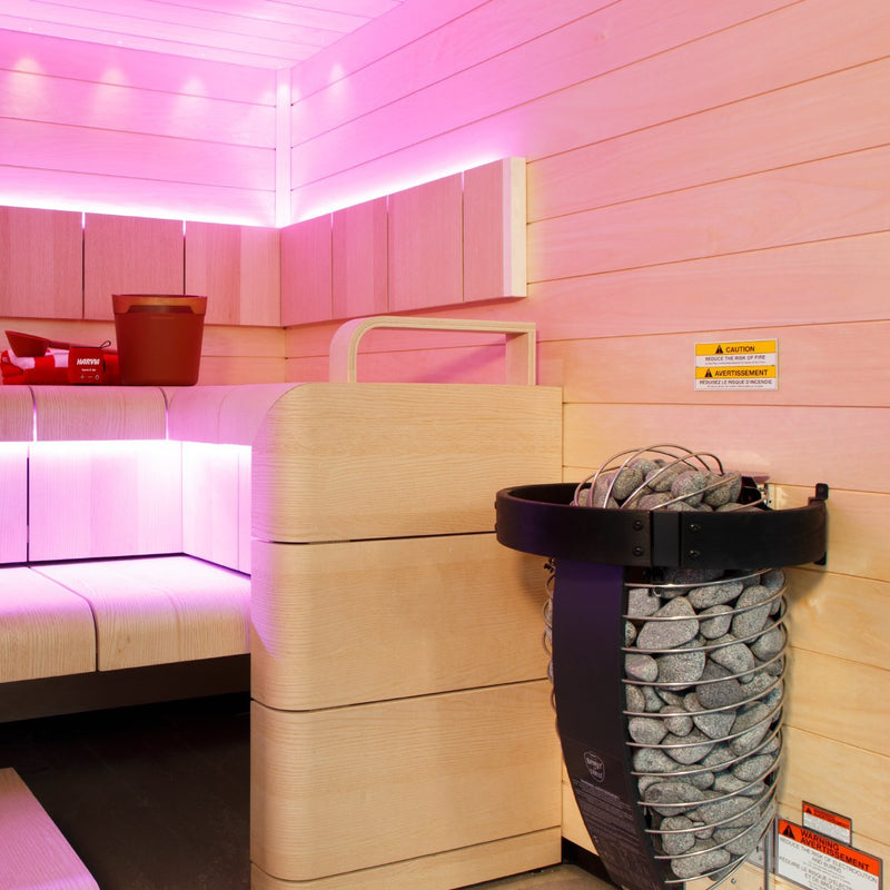 Harvia Spirit SP60E Electric Sauna Heater Package - 240V/1PH (Home Use) / Xenio CX30 + WiFi Control Package - Sauna Heater Supply