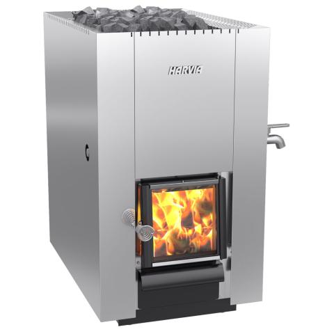 Harvia Steel Series, 26.1kW, Wood Sauna Stove - Sauna Heater Supply