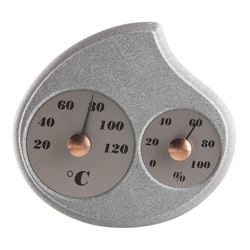 Hukka Sauna Celsius Thermometer & Hygrometer, Droplet