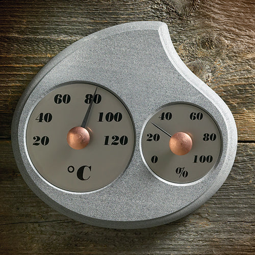 Hukka Sauna Celsius Thermometer & Hygrometer, Droplet