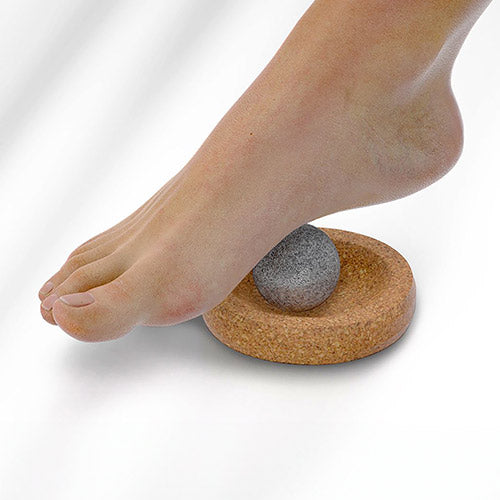 Hukka Sauna Massage Stone w/ Natural Cork Base, Sphere