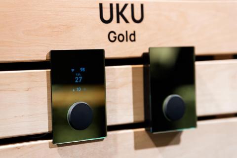 HUUM Additional UKU Control Display Panel, Gold - Sauna Heater Supply