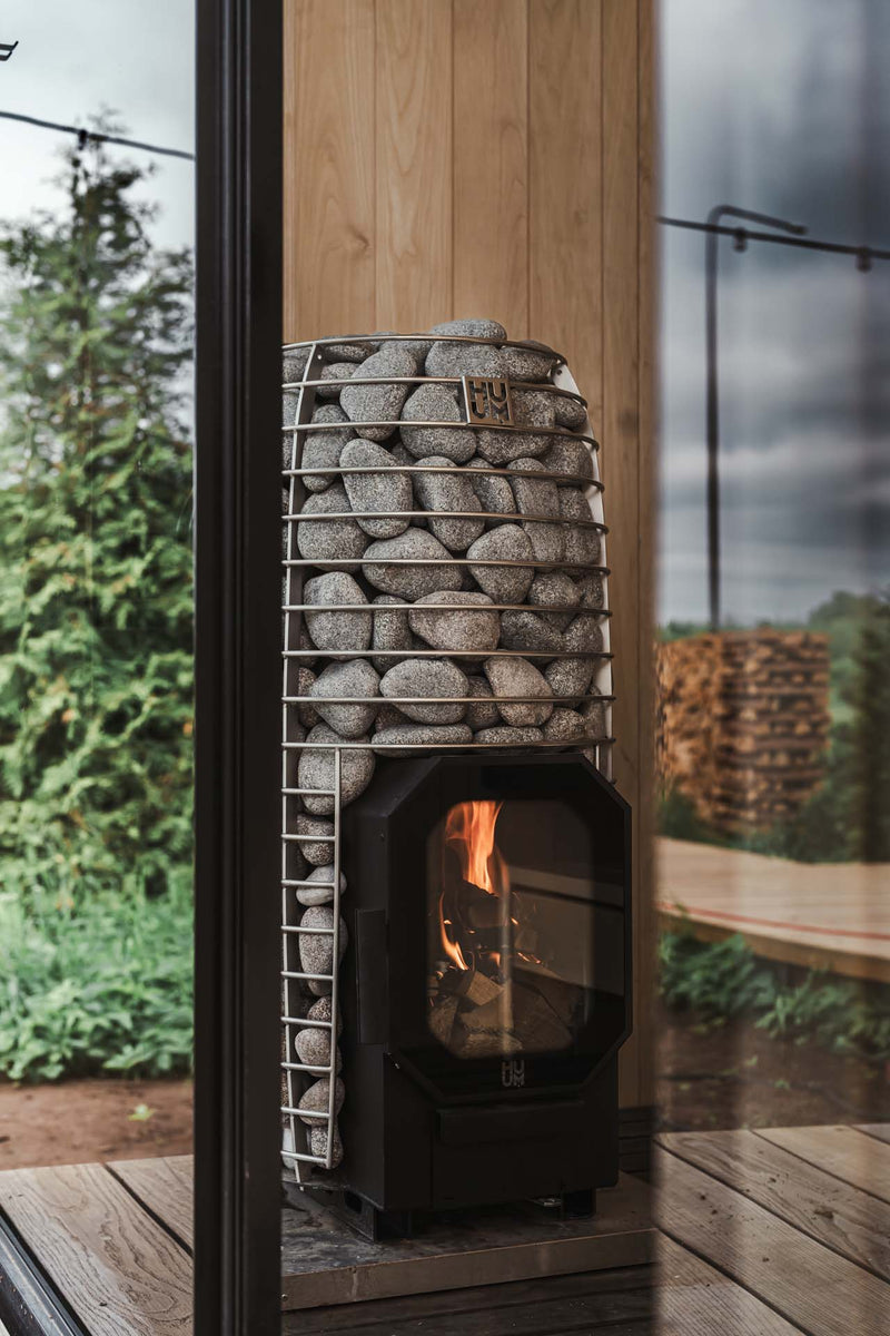 HUUM Hive Flow Mini Wood Burning Sauna Stove - Sauna Heater Supply