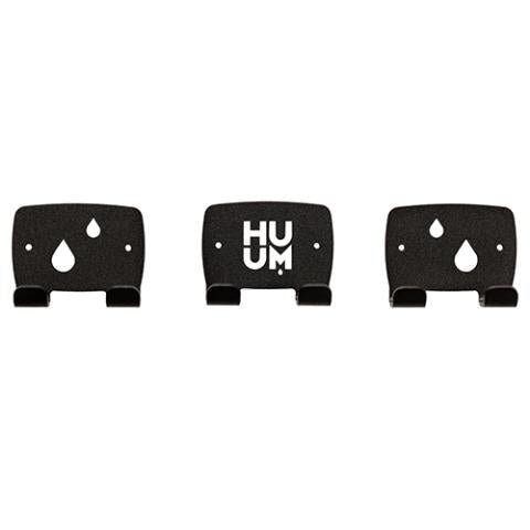 HUUM OVO Sauna Design Towel Hook Set, Black - Sauna Heater Supply