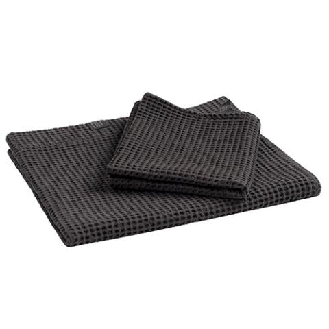 HUUM OVO Sauna Towel Set, Black - Sauna Heater Supply