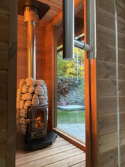 HUUM Sauna Wood Stove Chimney Set, Thru - Ceiling - Sauna Heater Supply