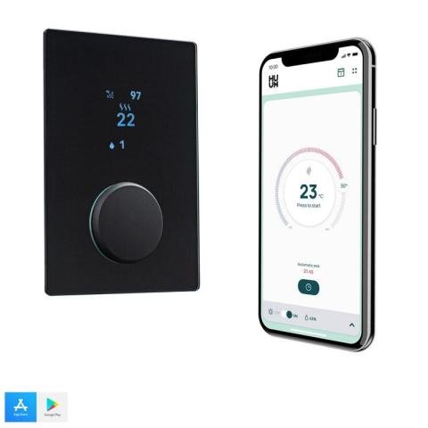 HUUM UKU Wifi Sauna Controller - Dark Black Glass - Sauna Heater Supply