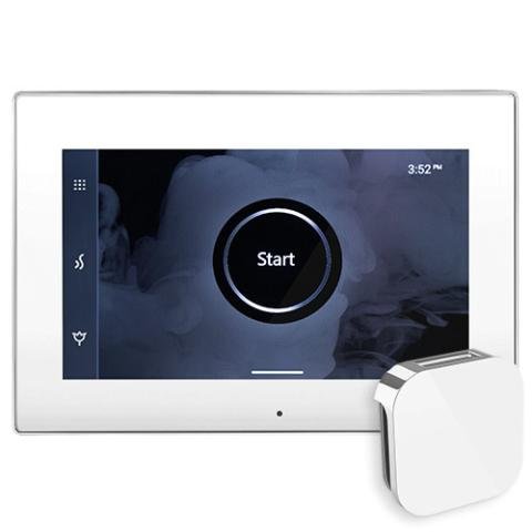 iSteamX Steam Shower Control and Aroma Glass SteamHead - Sauna Heater Supply