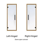 ProSaunas Clear Glass Sauna Door 24x73 Aspen - Sauna Heater Supply