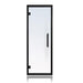 ProSaunas Clear Glass Sauna Door 24x73 Black Alder - Sauna Heater Supply