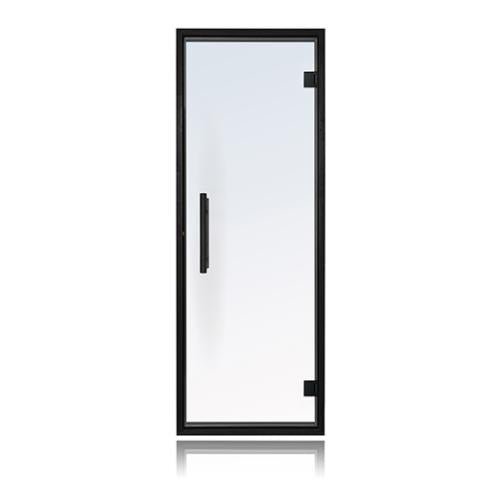 ProSaunas Clear Glass Sauna Door 24x73 Black Alder - Sauna Heater Supply