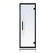 ProSaunas Clear Glass Sauna Door 24x73 Black Alder - Sauna Heater Supply