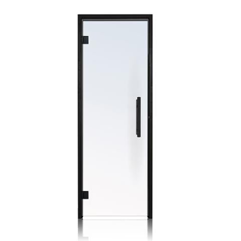 ProSaunas Clear Glass Sauna Door 24x81 Black Alder - Sauna Heater Supply