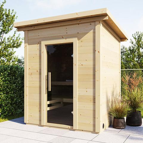 SaunaLife Model G2 Outdoor Home Sauna Kit - Sauna Heater Supply