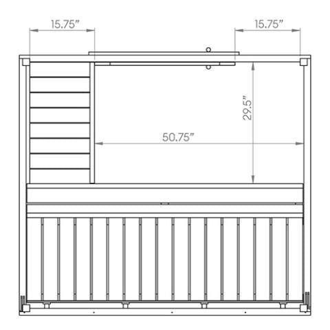 SaunaLife Model G2 Outdoor Home Sauna Kit - Sauna Heater Supply