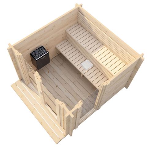 SaunaLife Model G4 Outdoor Home Sauna Kit - Sauna Heater Supply