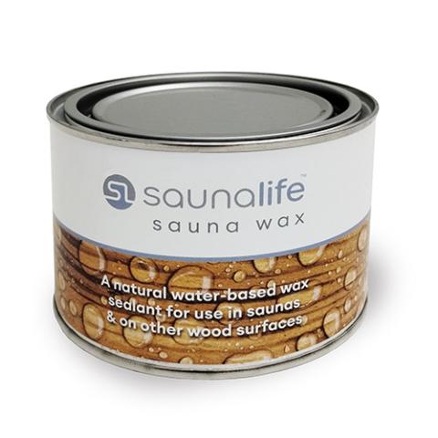 SaunaLife Sauna Wood Wax, Black, 15.2oz - Sauna Heater Supply