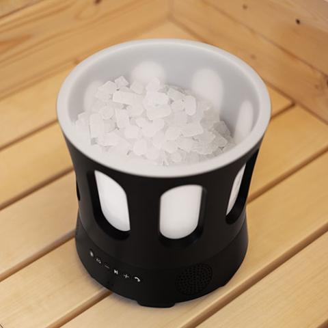 SaunaLife SaunaZone Bluetooth Speaker, Sauna Bucket, with Lights - Sauna Heater Supply