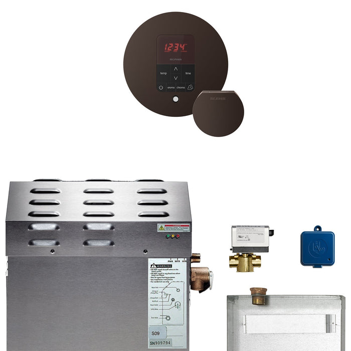 Super (Butler) 12 kW (12000 W) Steam Shower Generator Package with iTempoPlus Control in Square - Sauna Heater Supply