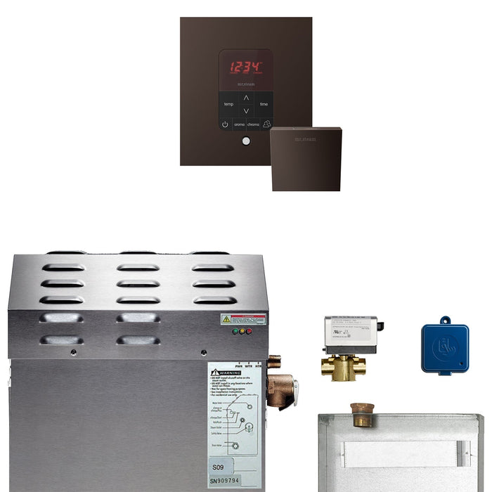 Super (Butler) 12 kW (12000 W) Steam Shower Generator Package with iTempoPlus Control in Square - Sauna Heater Supply