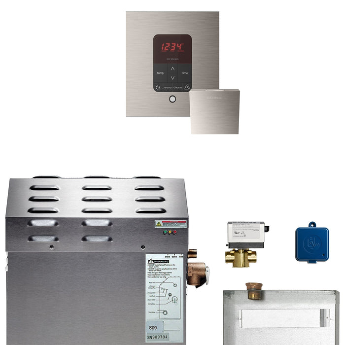 Super (Butler) 12 kW (12000 W) Steam Shower Generator Package with iTempoPlus Control in Square - Sauna Heater Supply