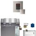 Super (Butler) 12 kW (12000 W) Steam Shower Generator Package with iTempoPlus Control in Square - Sauna Heater Supply