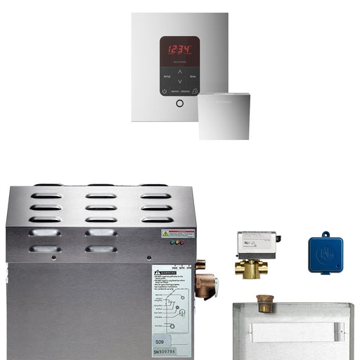 Super (Butler) 15 kW (15000 W) Steam Shower Generator Package with iTempoPlus Control in Square - Sauna Heater Supply