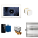 XButler Linear Steam Shower Control Package with iSteamX Control and Linear SteamHead in White - Sauna Heater Supply